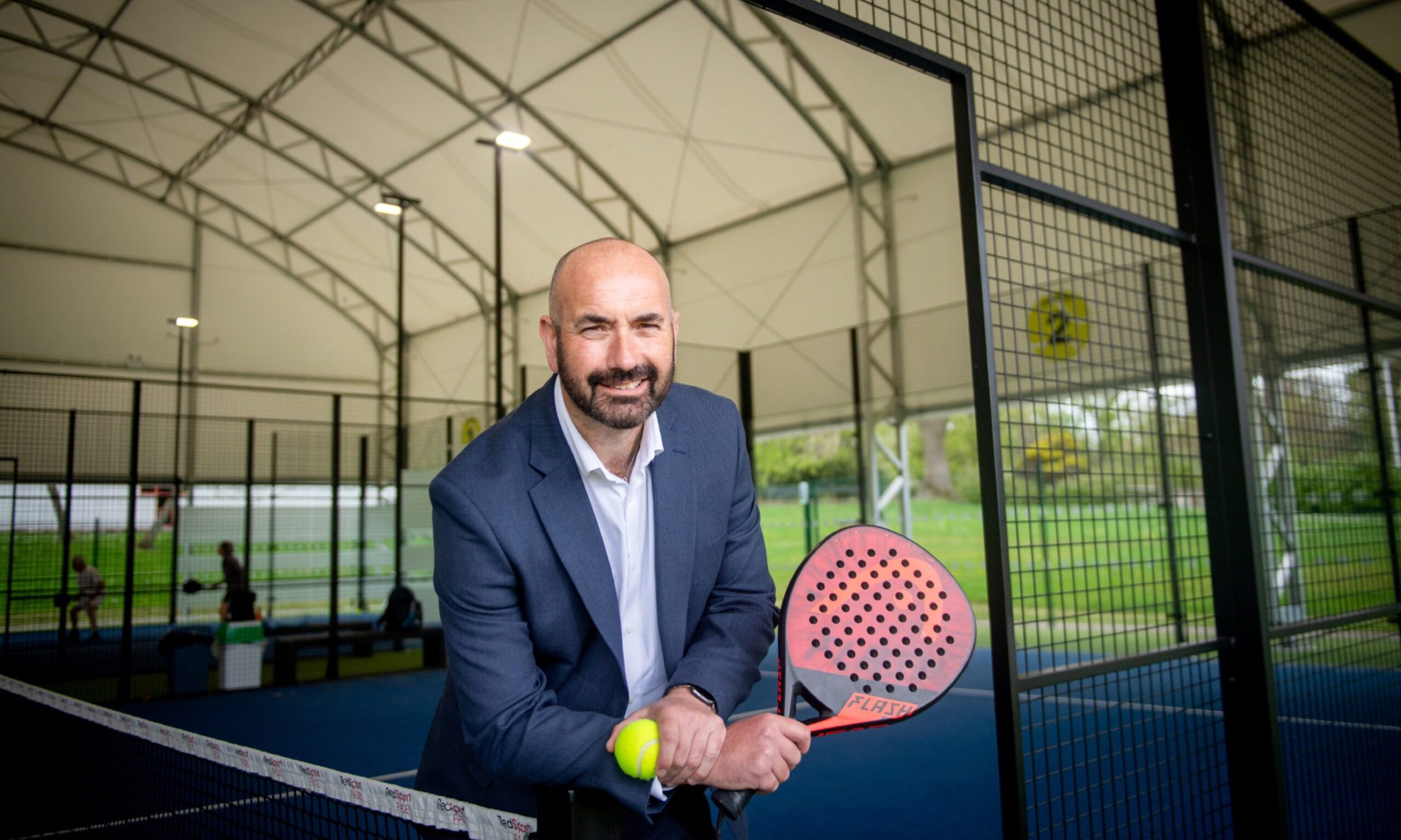 Sport Aberdeen chief executive Keith Heslop wants to make another raft of improvements at the Aberdeen Tennis Centre in Westburn Park. Image: Kath Flannery/DC Thomson