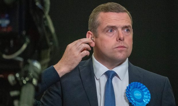 Douglas Ross said he would focus on Holyrood but stood for Westminster. Image: Kami Thomson/DC Thomson