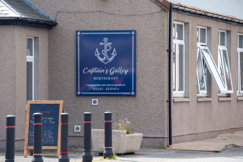 Captain's Galley Restaurant sign