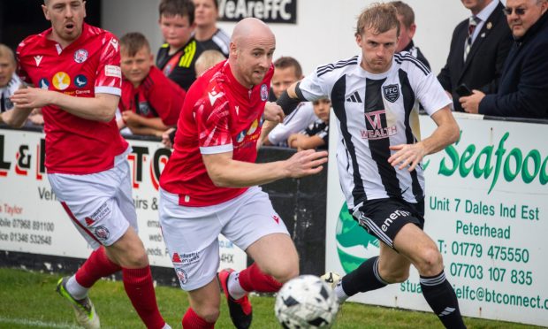 Kyle MacLeod, left, has joined Forres Mechanics on loan from Brora Rangers and Craig MacKenzie, right, has moved to Brora Rangers from Forres Mechanics on a permanent basis.