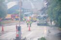 Emergency crews at the Stoneywood Mill. Image:  Kami Thomson/DC Thomson.