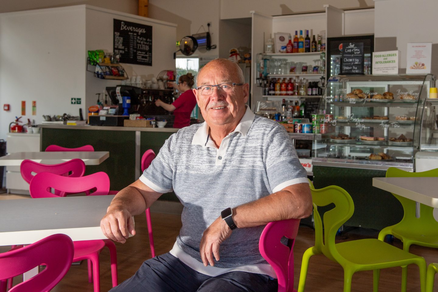 Bill Murray in the Balmedie Leisure Centre cafe 