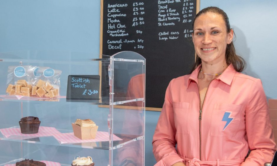 Jax Clibborn at her Balmedie cake shop.