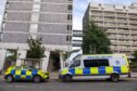 A man has died following reports of a person falling from a high-rise building in the Gallowgate area of Aberdeen.