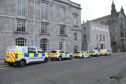 Police respond to a disturbance in the city centre. Image: DC Thomson