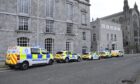 Police respond to a disturbance in the city centre. Image: DC Thomson