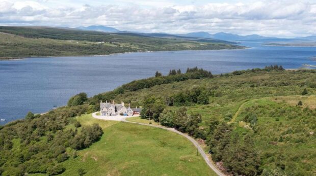 Lairg Lodge offers breathtaking views of Loch Shin. Image: Savills.