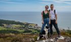 Luna with her owners, Tsara and Jonathon Stewart.