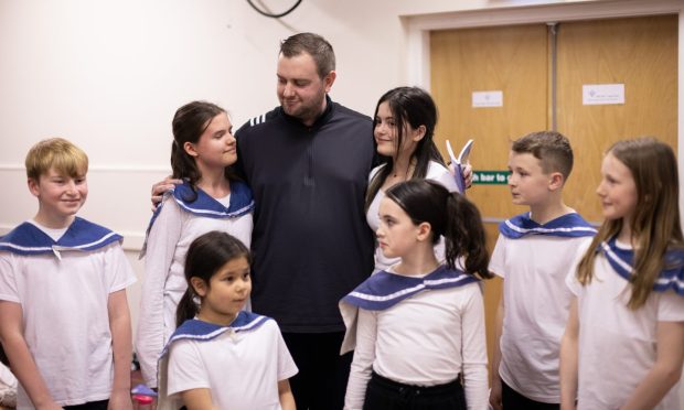 Liam MacAskill during rehearsals for The Sound of Music