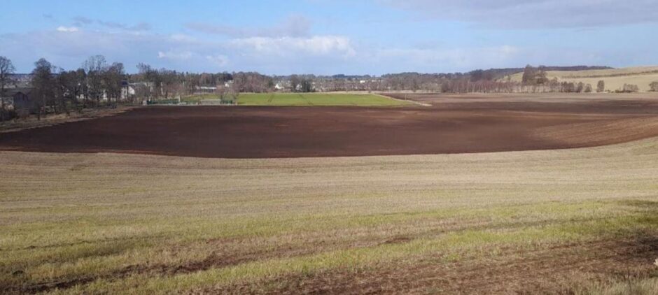 The site on the eastern side of Elgin where a new cemetery is expected to go.