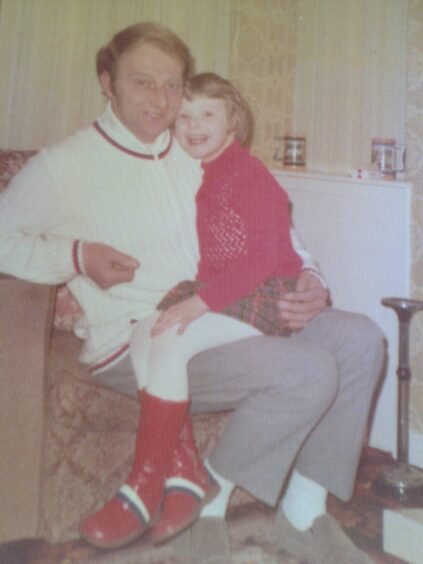 Noreen with her father Norman Crighton.