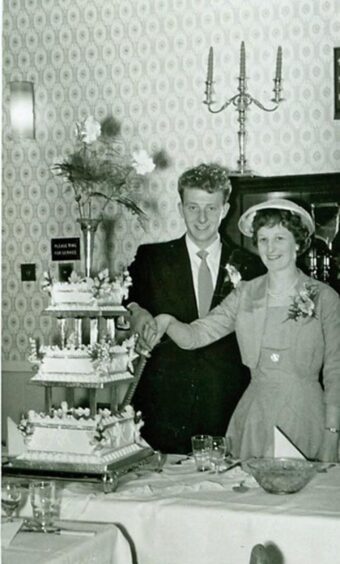 Norman and Sheila on their wedding day.