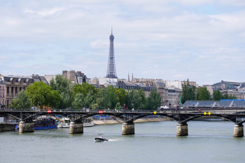 Seating along the River Seine, Paris, in place for Olympic Games 2024. The French capital is one of many international destinations to have introduced a visitor levy. Image: Mike Egerton/PA Wire