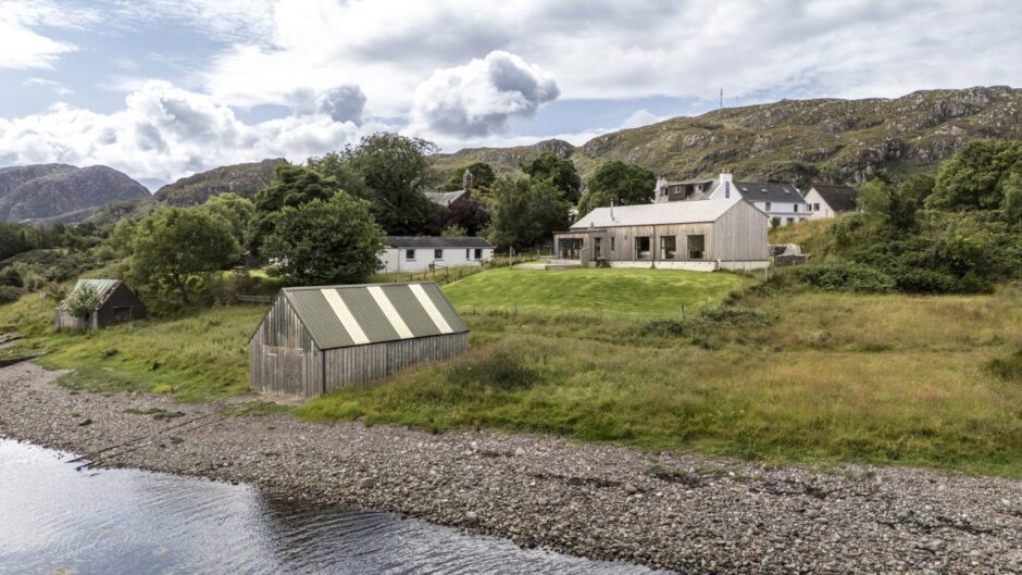 Exterior of the lochside property.