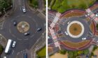 Could an Aberdeen roundabout be given a Dutch makeover? Image: Kenny Elrick/DC Thomson / PA