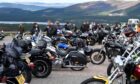 A Thunder in the Glens ride-out to the Cairngorm car park in 2015. Image: Sandy McCook/DC  Thomson.