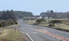 Quiet A96 road near Tornagrain.