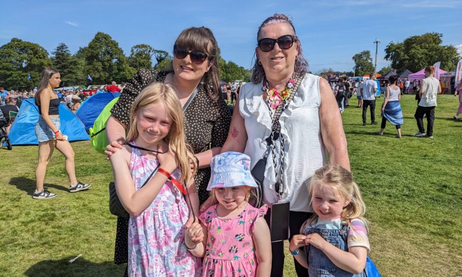 Fans at MacMoray Festival in Elgin.