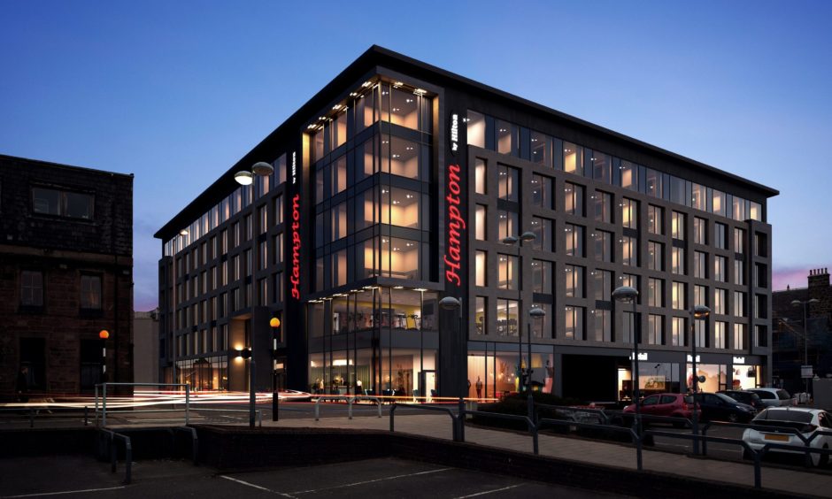 Artist impression of the planned Rose Street hotel