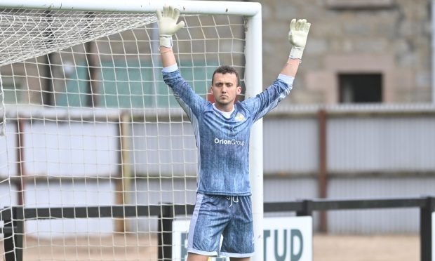 Clachnacuddin goalkeeper Martin MacKinnon is on a  loan stint with Caley Thistle. Image: Scott Baxter/DC Thomson.