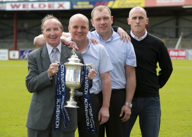 Robbie Williamson alongside Ross County legends