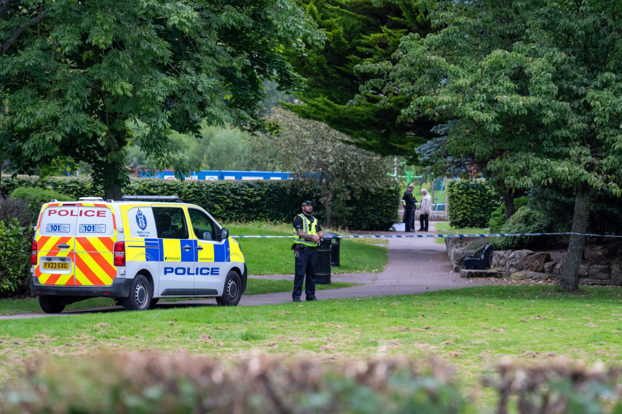 Elgin's Cooper Park sealed off as forensic teams comb the area