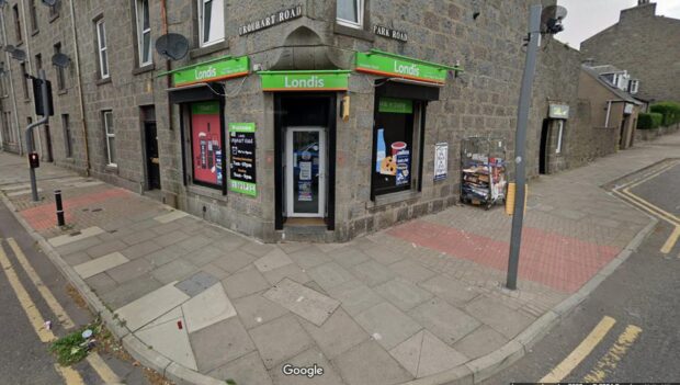 To go with story by Daniel McKay. robbery Picture shows; Sunny's newsagent on Urquhart Road, Aberdeen, which has now become a Londis.. Urquhart Road, Aberdeen. Supplied by Google Maps Date; Unknown