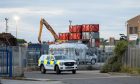 Police locked down the industrial estate earlier this afternoon. Image: Jasperimage