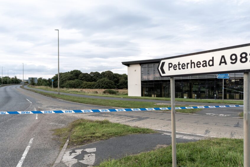 Road to Dales Industrial Estate closed off.