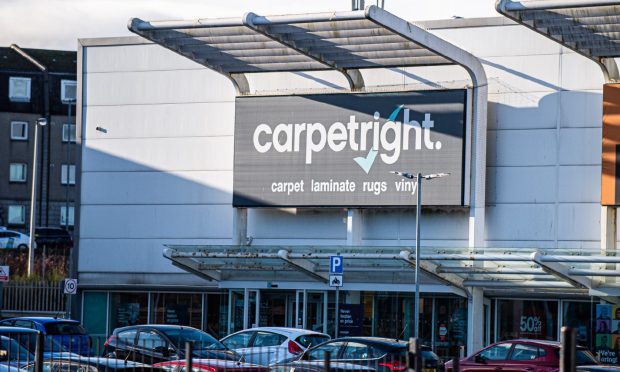 Carpetright at Kittybrewster Retail Park, Aberdeen. Image: Wullie Marr/DC Thomson