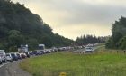 Huge delays can be felt Eastbound on the A96. Image: Háfra Rita