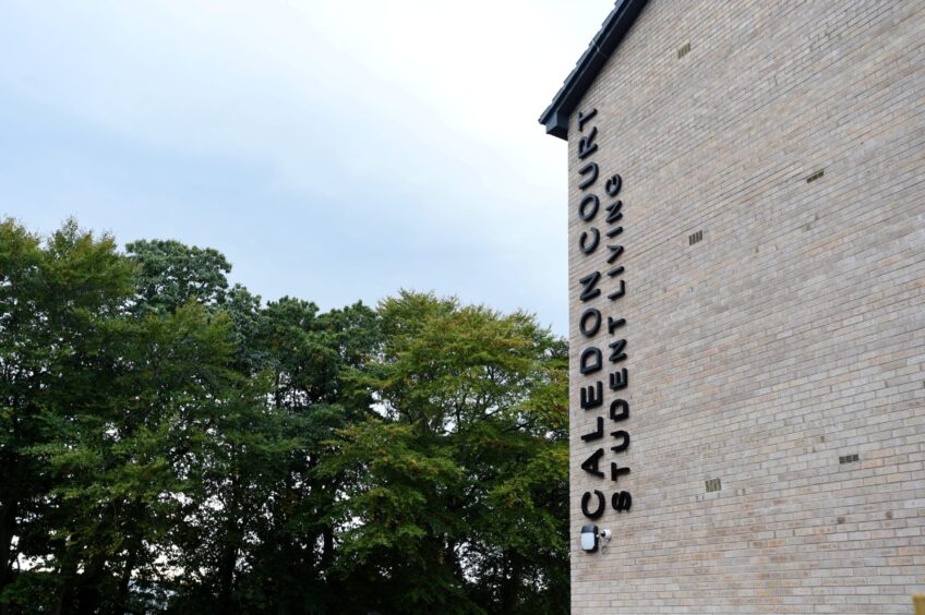 Exterior of Caledon Court in Auchinyell Road, Aberdeen.