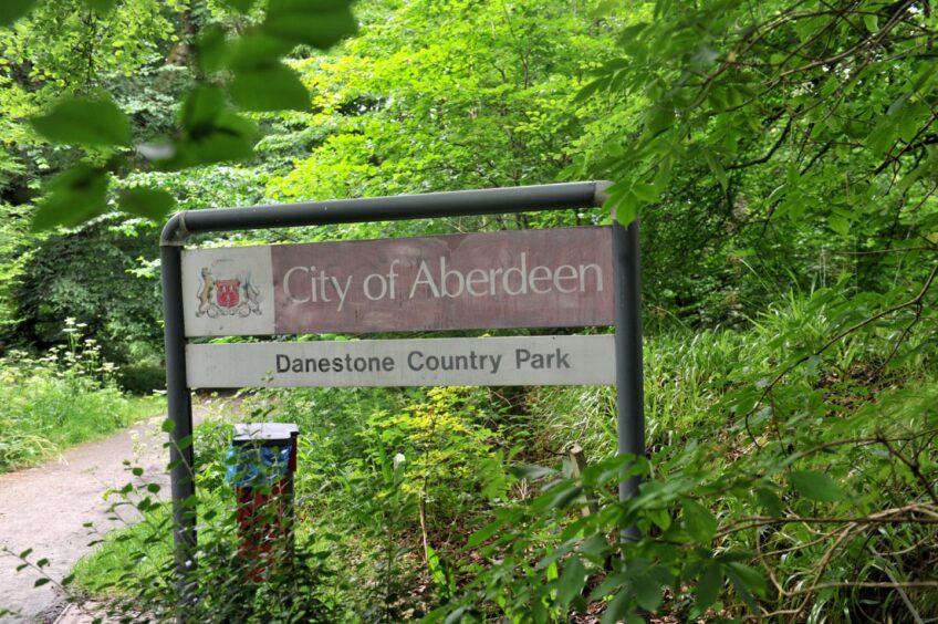 Danestone Country Park sign