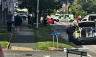 Police at Smithfield Gardens, Aberdeen. Image: Fubar News