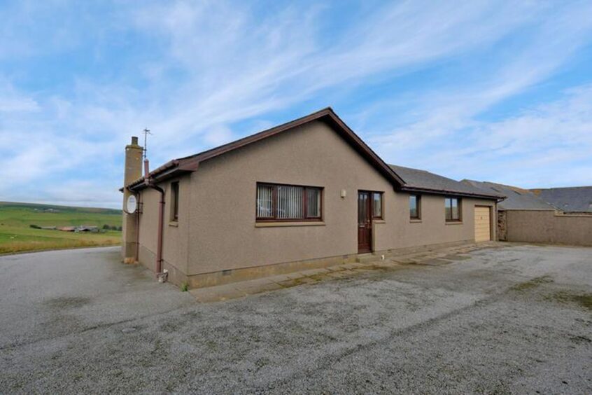 Three-bedroom bungalow at East Mains and Pennan Farm.