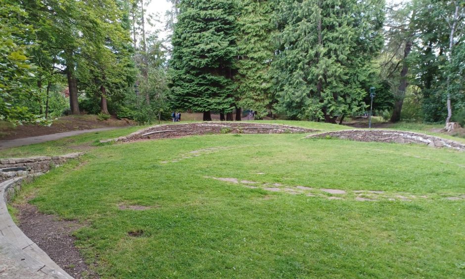 An outdoor arena in the Ness Islands