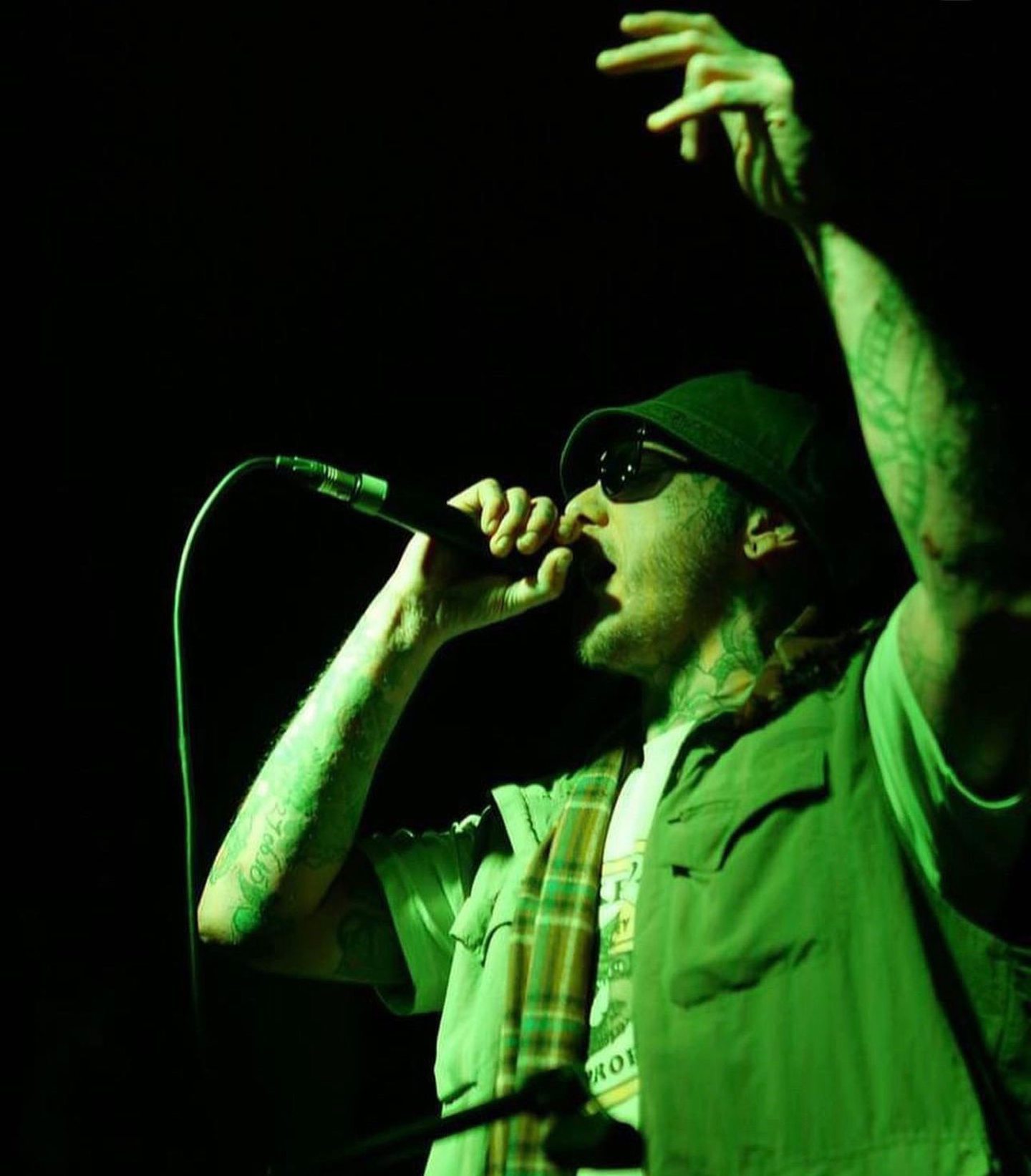 Aberdeen rapper MC RabSpitz performing live. Image supplied y MC RabSpitz. 