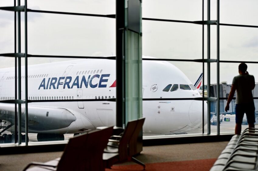 Air France aircraft at Charles de Gaulle International Airport, which could prove a useful link for African migrants in Aberdeen. Image: Roibu/Shutterstock 