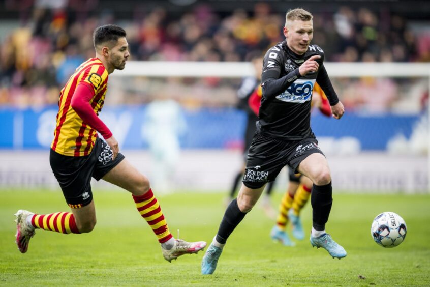 Ante Palaversa during his loan spell at Kortrijk.