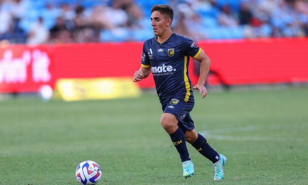 Josh Nisbet in action for Central Coast Mariners. Image: Shutterstock.