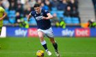 Millwall forward Kevin Nisbet (7) runs forward during the EFL Sky Bet Championship match against Preston North End. Image: Shutterstock