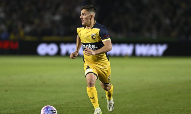 Josh Nisbet in action for Central Coast Mariners. Image: Shutterstock.