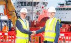 Bob Sanguinetti, Port of Aberdeen and Peter Selway, PowerCon. Image: Port of Aberdeen