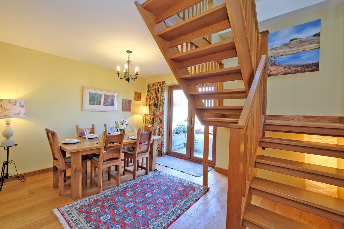 Dining space at Red Oak Steading