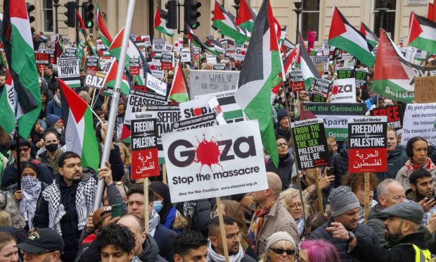 There have been hundreds of marches for Palestine in Scotland and all over the world. Image: Mark Thomas/Shutterstock