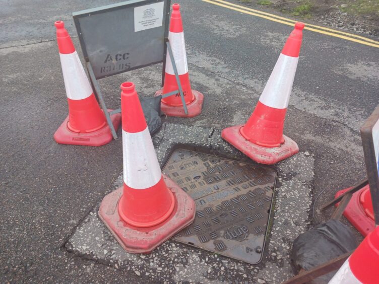 Beach roadworks.