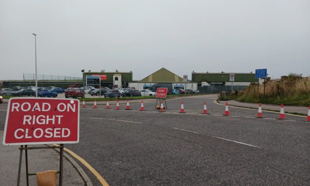 Beach roadworks.