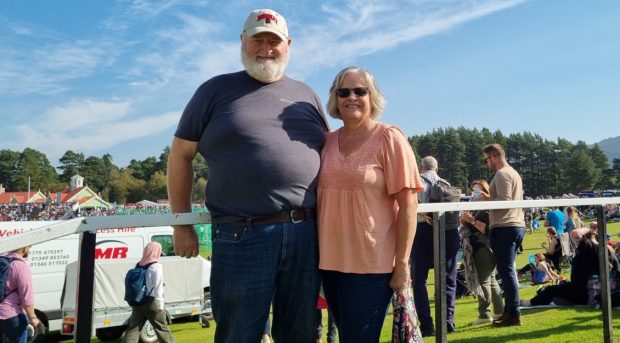 Scott and Pam Ulen from Illinois at the Braemar Gathering. Image: Graham Fleming/DC Thomson