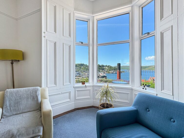 Reception room at Invercloy in Oban 