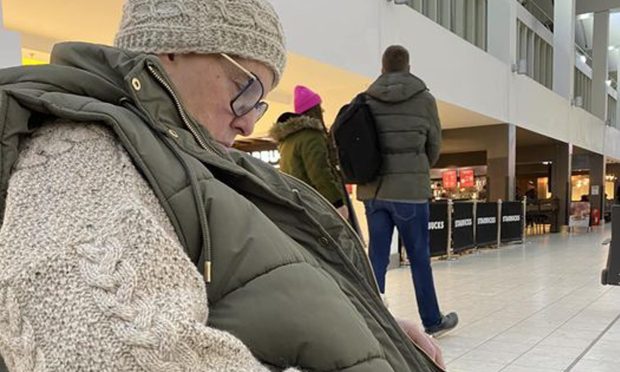 Ann MacLellan in Glasgow Airport